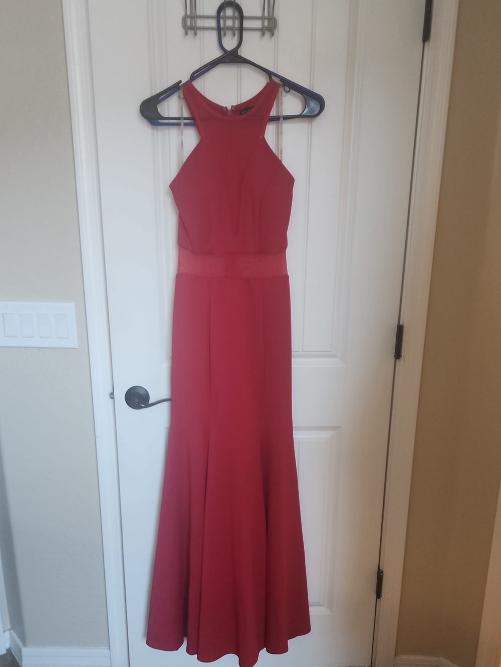 As U Wish Red Halter Maxi Dress